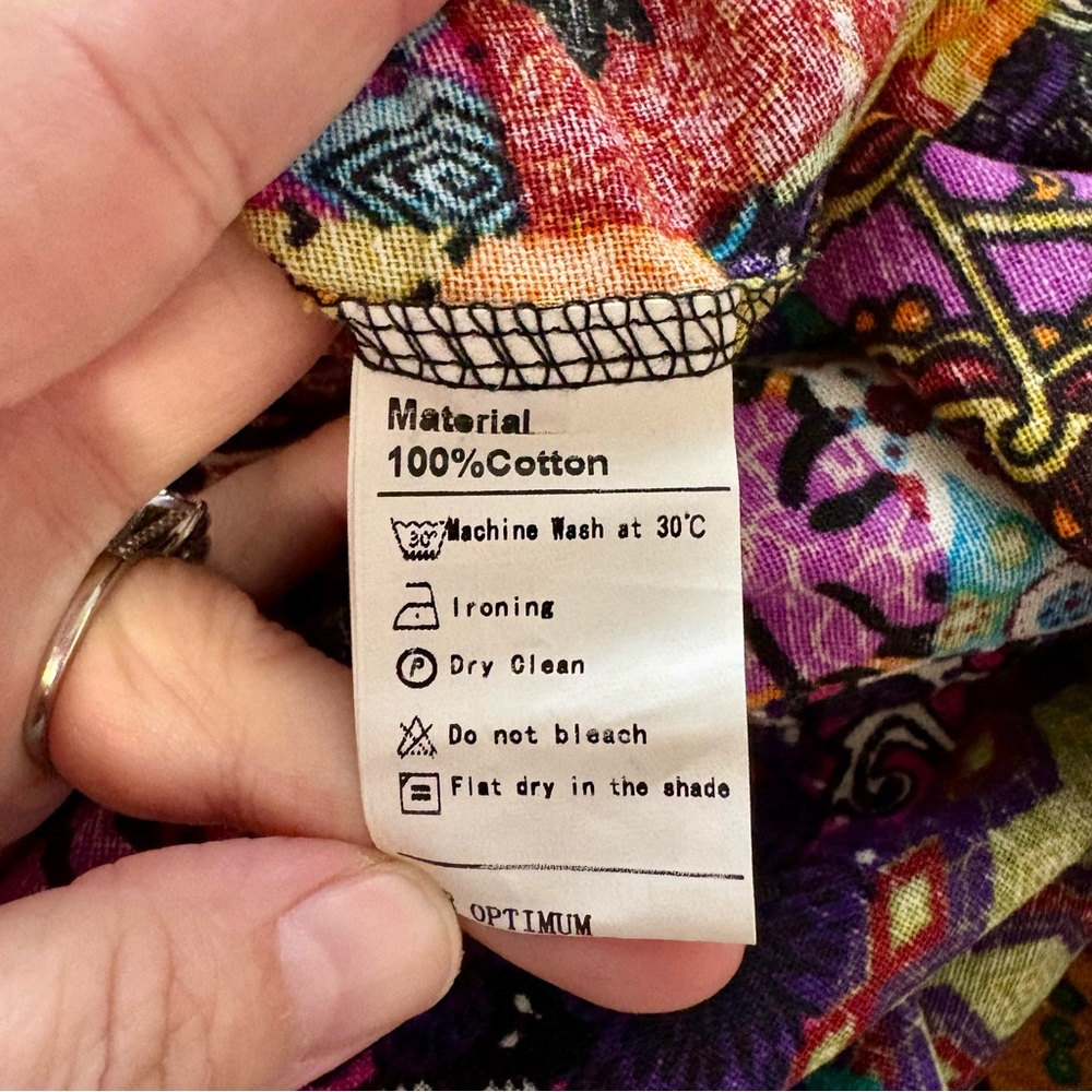 Two Sided Patchwork Button Up Shirt L1 - Picture 2 of 5